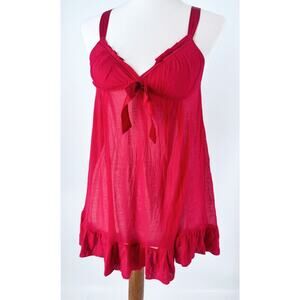 Vintage Y2K Victoria’s Secret Red Intimate Sleep Size Medium